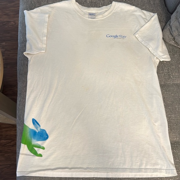 VINTAGE 00’s GOOGLE FIBER KANSAS CITY TEE - Picture 2 of 7